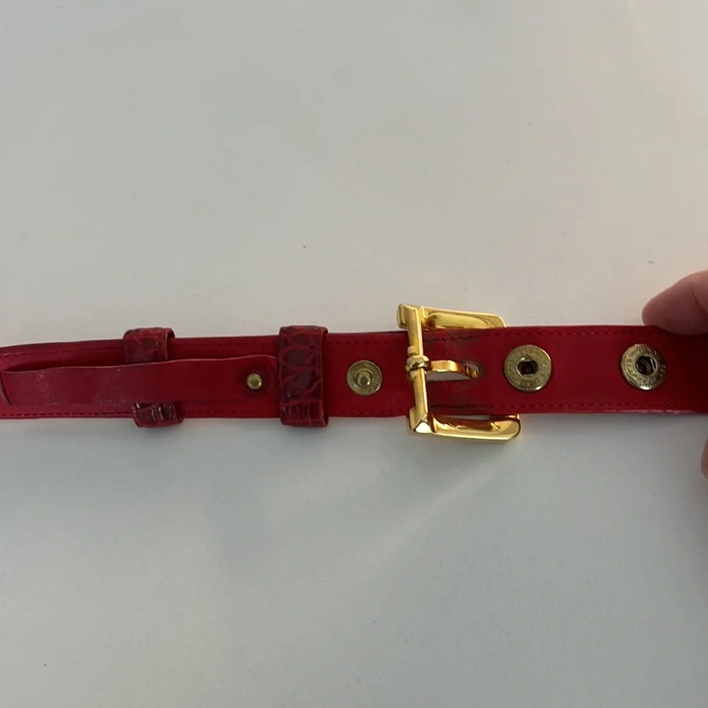 Alligator Roman Studs Gold Hardware  1